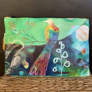 Colorful painted vinyl bag